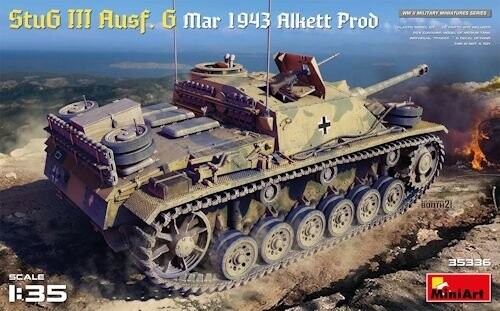 MINI35336 StuG III Ausf G March 1943 Alkett Production 1-35