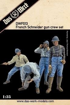 DWF35013 155mm French Schneider Gun Crew  resin figures  4 fgs  1/35