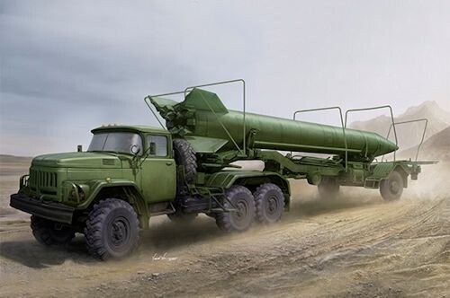 TRUM1081 Soviet ZIL-131V Tow 2T3M1 Trailer with 8K14 Missile 1-35
