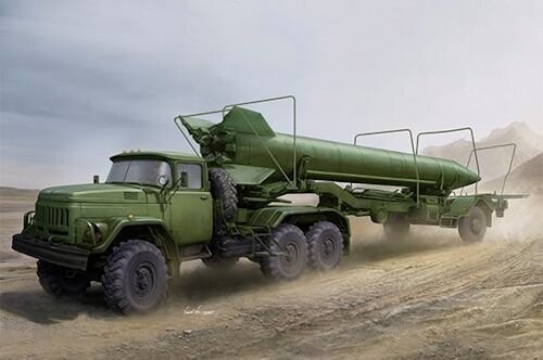 TRUM1081  Soviet ZIL-131V Tow 2T3M1 Trailer with 8K14 Missile 1-35