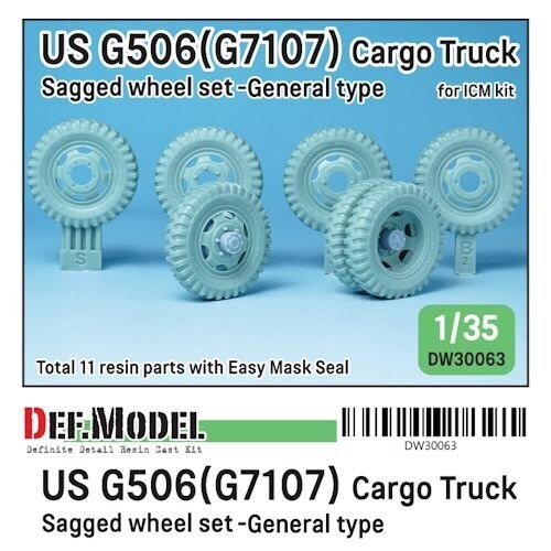 DEFDW30063 U.S. G7107(G506) Cargo Truck General type Wheel set (for ICM 1/35)
