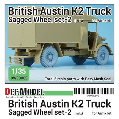 DEFDW30069 British Austin K2 Truck Sagged wheel set (2)
(for Airfix 1/35)