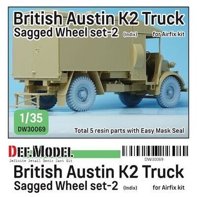 DEFDW30069 British Austin K2 Truck Sagged wheel set (2)
(for Airfix 1/35)