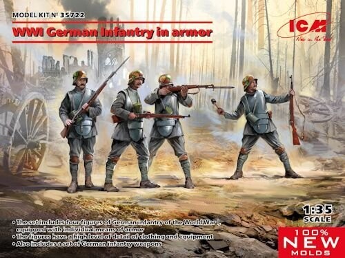 ICM35722 WWI German Infantry in Armor 1/35