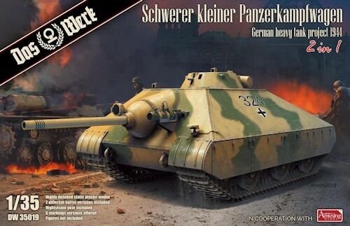 DW35019 DAS WERK: 1/35; Schwerer kleiner  Panzer - Heavy tank project 1944  1/35