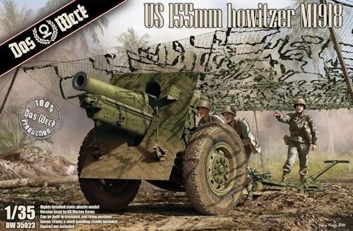 DW35023 US 155mm Howitzer M1918  1/35