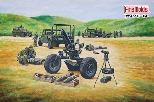 FM35059  GSDF 120mmHeavy  Mortar RT  (Brandt Thomson) w/Tractor High mobility vehicle 1/35