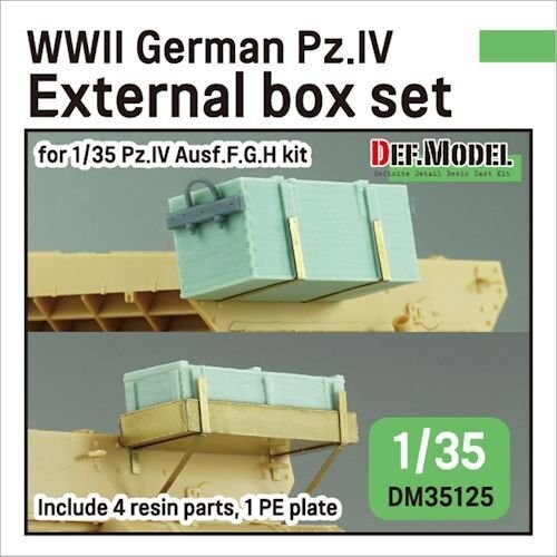 DEFDM35125 WWII German Pz.IV External box set  for Pz.IV Ausf.G , H kit  1/35