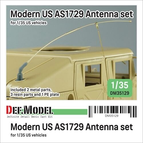 DEFDM35129 Modern US AS1729 Antenna set (for  US vehicles)   1/35
