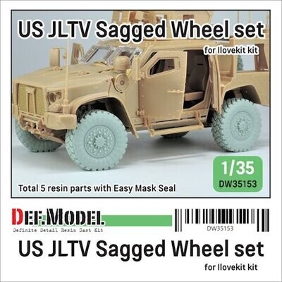 DEFDW35153 US JLTV Sagged wheel set ( for ILK 1/35) 1/35