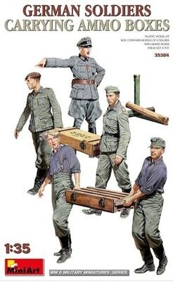 MINI35384 German Soldiers Ammo Boxes 5fgs. 1/35 -30%