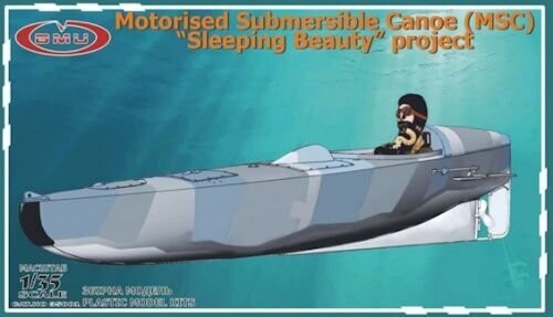 GMU35001 Motorised Submersible Canoe   (  MSC) " Sleeping Beauty" Project  British Special Operations Executive (SOE) WW II 1/35