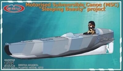 GMU35001 Motorised Submersible Canoe ( MSC) " Sleeping Beauty" Project British Special Operations Executive (SOE) WW II 1/35
