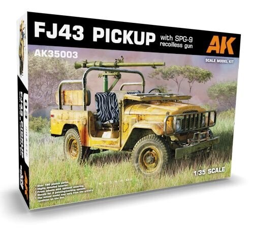AK35003  FJ43 PICKUP WITH SPG-9  RECOILLESS GUN  1/35