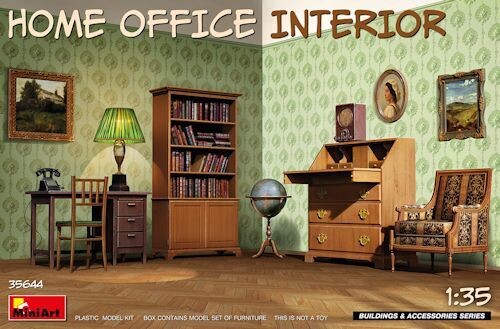 MINI35644 Home Office Interrior 1/35