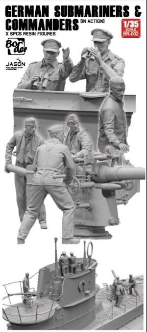 BMOBR002 German Submariners & Commanders in action (SET 6 resin figures)  1/35
