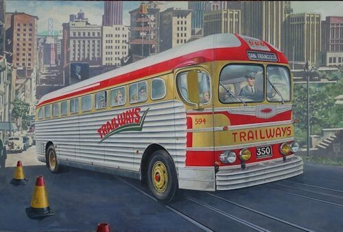 ROD35819  ​GMC PD-3751 "Silverside Trailwagon" Trailways Company  1/35