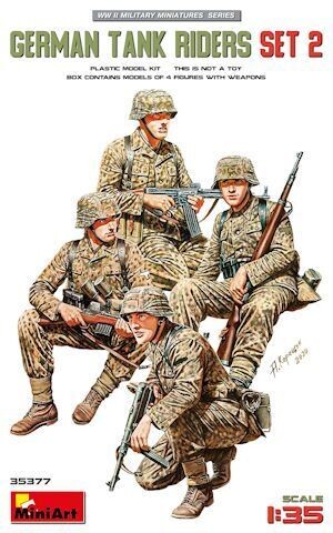 MINI35377  German Tank Riders WW II  Set 2 1-35