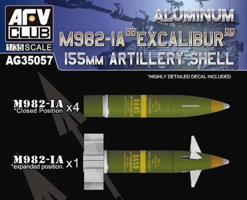 AFVAG35057 M982-IA " EXCALIBUR" 155mm Artillery Shell 1/35