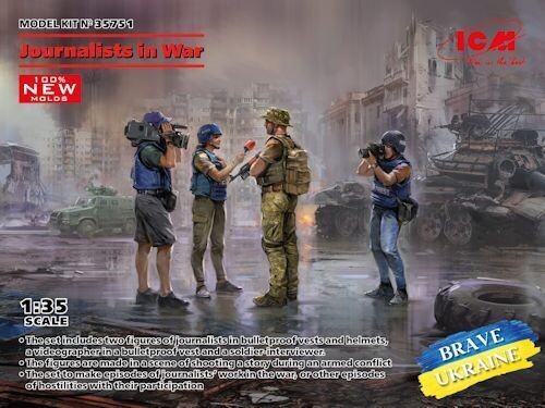 ICM35751 Journalists in War (4 figures)1/35