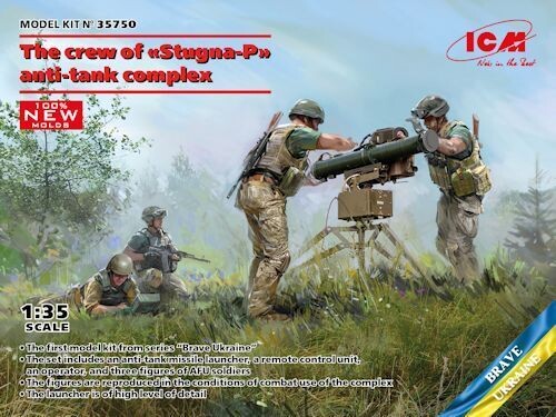 ICM35750 The crew of "Stugna-P" anti-tank complex 1/35