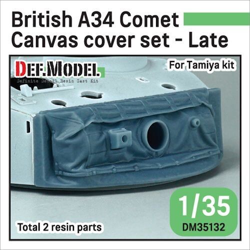 DEFDM35132 WWII British A34 Comet Canvas cover set- Late (for 1/35 Tamiya kit)  1/35