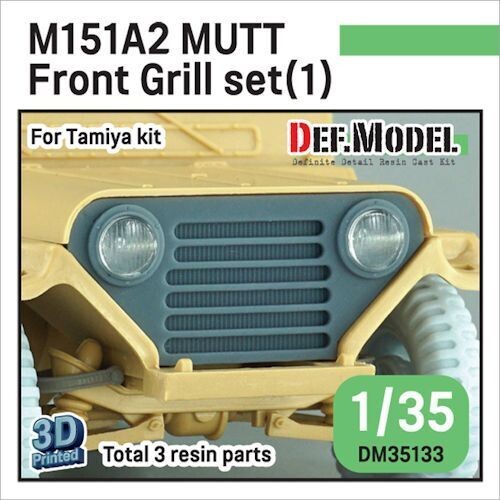 DEFDM35133  Modern US M151A2 Mutt front grill set (1) (for 1/35 Tamiya kit) 1/35