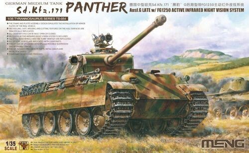 MENGTS35054 German Medium Tank Sd.Kfz.171 Panther Ausf.GLate w/ FG1250 Active Infrared Night Vision System  1/35