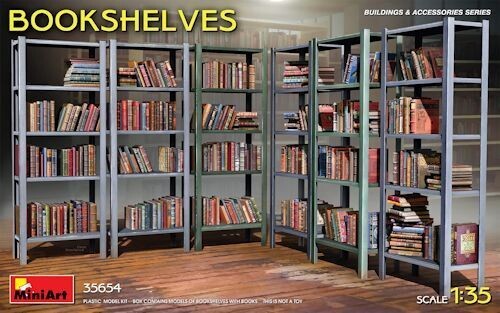 MINI35654 Bookshelves 1/35