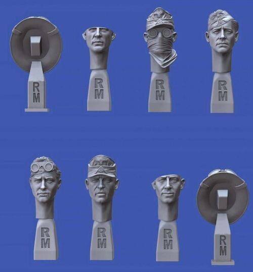 RM35949 German heads 'DAK' WWII  1/35