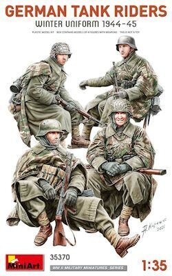 MINI35370 German Tank Riders WW II  (Winter) 1/35