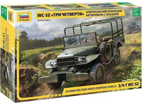 ZVE3664 US WWII Military Multi-Purpose Vehicle 3/4t Dodge WC-52 1/35