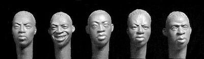 HORHH45 5 HEADS SUBSAHARAN AFRICANS 1/35