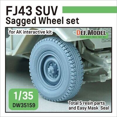 DEFDW35159 FJ43 Sagged wheel set (for 1/35 AK ) 1/35