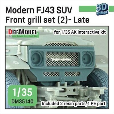 DEFDM35140 Modern FJ43 SUV front grill set (2) 1/35