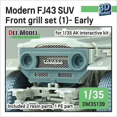 DEFDM35139 Modern FJ43 SUV front grill set (1) 1/35