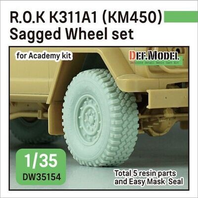DEFDW35154 ROK K311A1 Sagged wheel set ( for Academy 1/35)