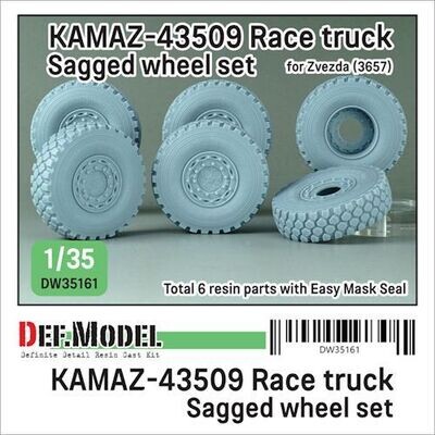 DEFDW35161 KAMAZ-43509 Race truck Sagged wheel 1/35 ZVEZDA 1/35