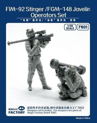 MAGICFAC7501 Stinger/Javelin Operators Set (Resin) 1/35