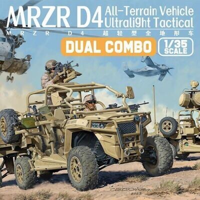 MAGICFAC2005 MRZR D4 Ultralight Tactical All-Terrain Vehicle (Dual Combo/Two vehicles in one kit) 1/35