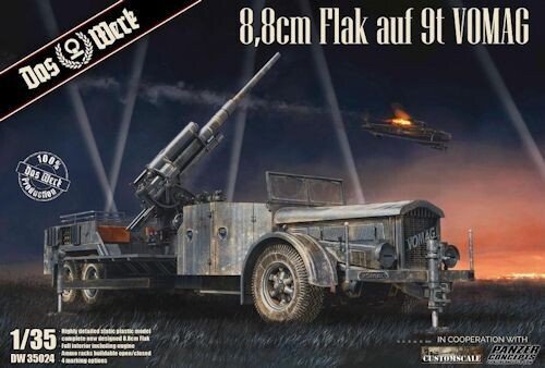 DW35024 8,8cm Flak auf 9t VOMAG 1/35