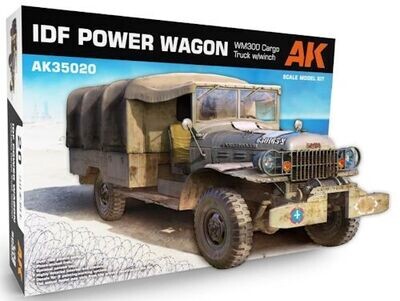 AK35020 IDF POWER WAGON WM300 CARGO TRUCK W/WINCH 1/35