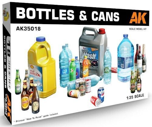 AK35018 BOTTLES & CANS 1/35