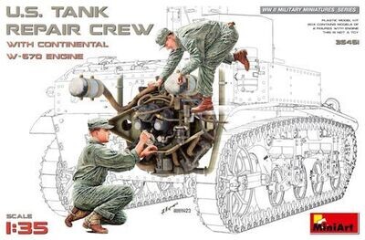 MIN35461 US Tank Repair Crew&W-670 Eng. 1/35