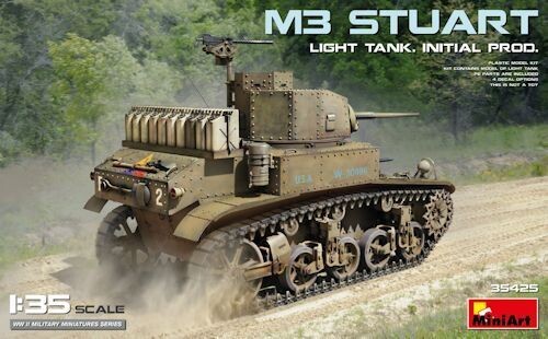 MINI35425  M3 Stuart Light Tank Initial Production 1/35 -25%