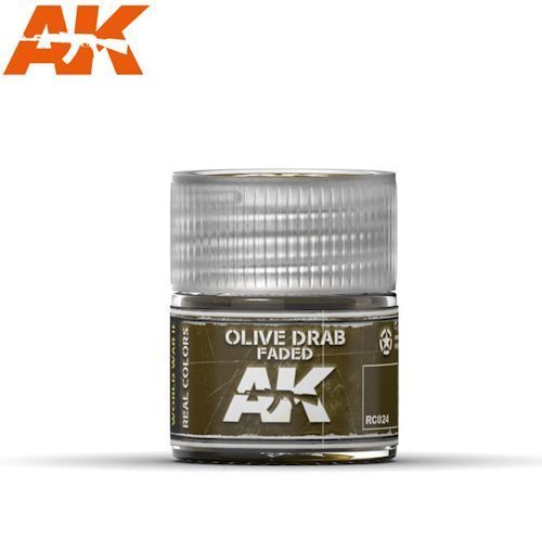 AK-RC024 Olive Drab Faded 10ml acrylic lacquer REAL COLOR