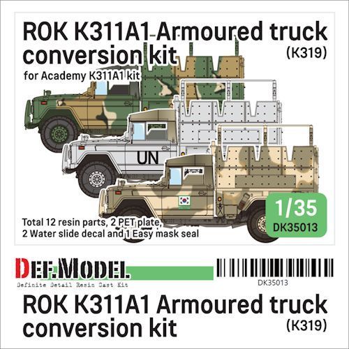 DEFDK35013 ROK K311A1 Armoured truck conversion kit (for Academy kit) 1/35