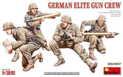 MINI35467 German Elite Gun Crew 1/35