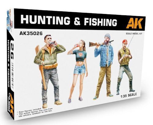 AK35026 HUNTING & FISHING 1/35