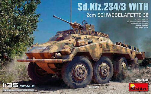 MINI35431 Sd.Kfz.234/3 & 2cm Schwebla.38 1/35 -10%